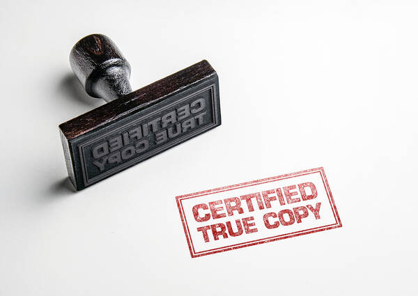 certified copy stamp